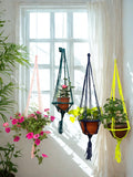Colgante macrame 21 cm colores