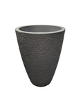 Maceta cónica moderna plomo