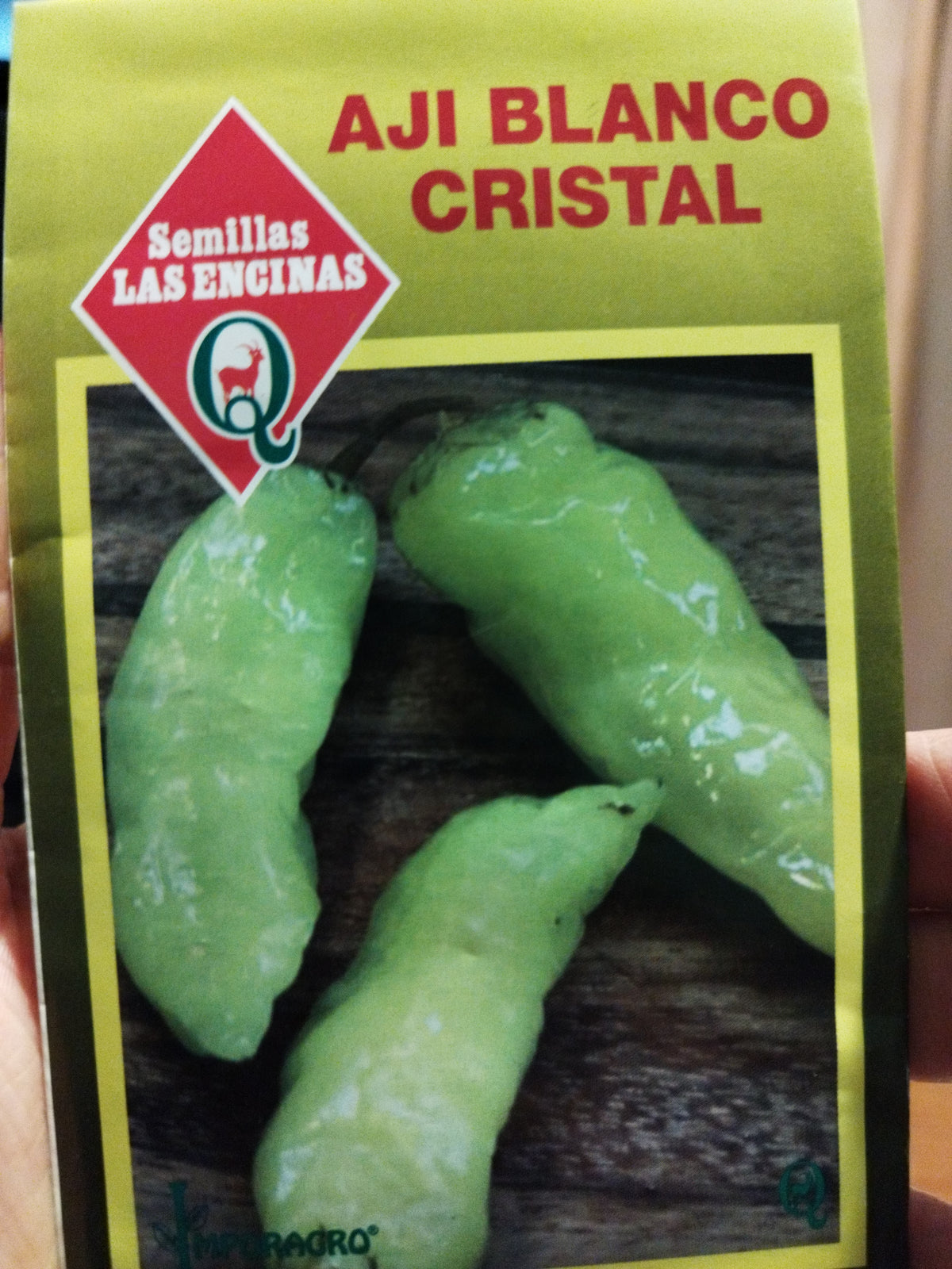 Semilla aji blanco cristal