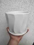 Maceta ceramica HYA 18 blanco